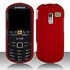 Red Faceplate Hard Shell Cover Phone Case for Samsung Profile R580 SCH 