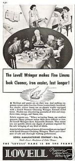   Pressure Cleansing Washing Machine Wringer Fine Linens Vintage Ad