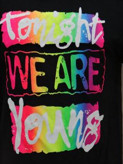 WOMENS LADIES TONIGHT WE ARE YOUNG COLORS FUN GLEE JANELLE MONAE S XL 
