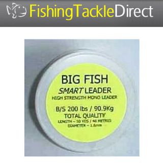 CJT FISHING   BIG FISH HIGH STRENGTH SMART LEADER MONO LINE   LENGTH 