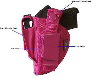 Pink Gun holster w/mag pouch fits Keltec P32 P3AT