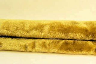 Mini Bear Fabric   Malden Mills Vintage Long Pile   DARK GOLD