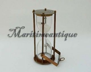   Brass Sand Timer hourglass 5 minute hourglass hanging sand timer