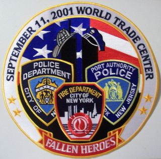 PATRIOTIC PATCH   SEPTEMBER 11. 2001   FALLEN HEROES