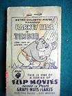 OLD 1949 VINTAGE POST CEREAL FLIP MOVIES BARNEY BEAR BOOK 4