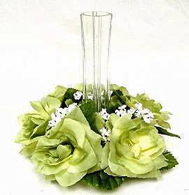  Rings ~ Light GREEN Sage Fern ~ Silk Wedding Flowers ~ Centerpieces