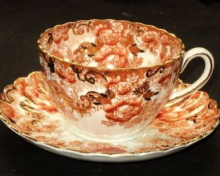   antique Fenton Edwardian ROSE Roses Tea cup and saucer antique