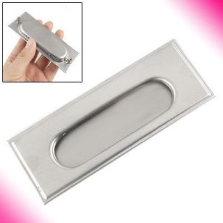   Door Cabinet Drawer Stainless Steel Recessed Flush Pull 108mm x 4mm