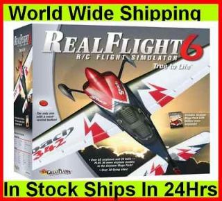   G6 RC Flight Simulator Mode 2 w/Airplane Mega Pack Real Flight Sim