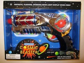   BLASTER Space Laser Ray Gun LIGHTS/SOUND new SPINNING/FLASH​ING WOW