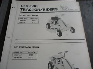   ECLIPSE ltd 500,30,tractor,lawn mower,illustrated parts list manual