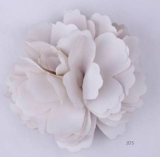   Satin Silk peony Flower Wedding Corsage Hair Clips Brooch Flower JD5