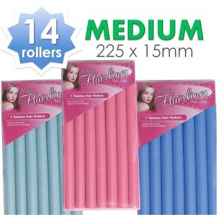 MEDIUM Soft Foam Hair Roller Bendy Rollers Curler Hairdressing Twist 
