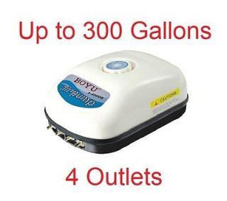 300 Gallon Adjustable Silent Air Pump Large Aquarium Fish Tank 4 