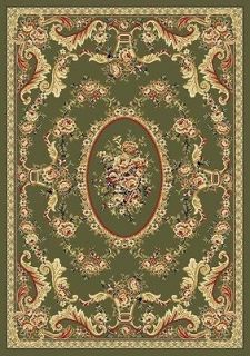  Oriental Floral Burgundy Roses 92X126 Area Rug Oriental Carpet 654