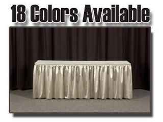 Poly Knit 14 Table Skirts White, Black 16 Other Colors
