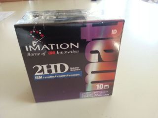   Pack IBM/PC Formatted 3M Imation 2HD Floppy Disks Diskettes 1.44MB NEW
