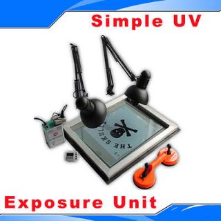 Simple UV Exposure Unit Screen Printing Screen Plate Burning Curing 
