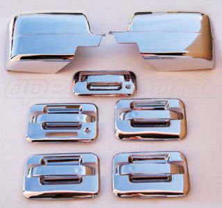 04 08 Ford F150 Chrome Door Handle Mirror Covers Bezels (Fits Ford F 