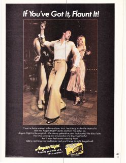 Original Print Ad 1978 ANGELS FLIGHT PANTS If youve got it, Flaunt it 