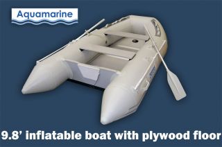   10) inflatable fishing boat raft dinghy with PLYWOOD FLOOR BOARDS