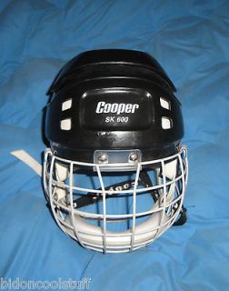   COOPER SK 600 SK600 Black Hockey Hurling Helmet With Cage Visor