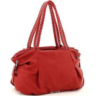 Clover Fashion chain braided straps shoulder bag handbag red