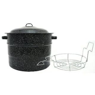   Home F0707 1 21.5 Qt Water Bath Food Canner Cooker w/ Jar Rack & Lid