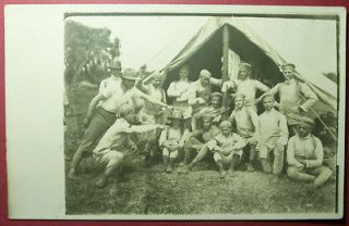 RFFC Argentina Army Troops Tent Camp vtg Real Photo Postcard Argentine 