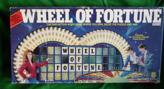 Wheel of Fortune Board Game TV Game Show 1986 Complete Pressman
