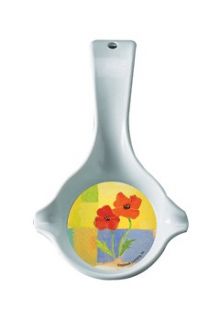   Bright Poppy Poppies Flower SPOON REST MEASURE CUP LADLE Spoonrest
