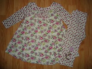 NWT NEW Baby Nay Tea Rose Dress + Leggings 2 pc LOT 2T 3T 3 4T 4