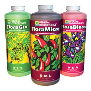 General Hydroponics Flora Series Kit, Flora Grow, Flora Bloom, Flora 