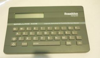 VINTAGE FRANKLIN SPELLING ACE COMPUTER LINGUISTIC 1986 SPELL 