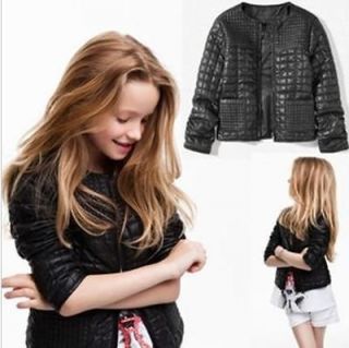 Children/baby/​Girl leather jacket kids fashion jacket,girl fashion 