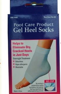 Gel Heel Socks Moisturizes Cracked dry Heels Soft Foot Care Spa