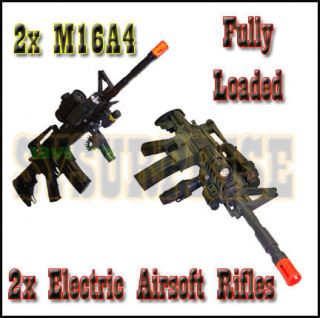 2x RIS M83 M4 M16 M4A1 AEG Airsoft Electric Rifle Gun