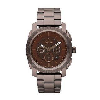 Fossil Machine Brown Dial Chrono Mens Watch FS4661 NEW Low Inter 
