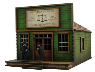 28mm Old West Cowboy Building model kit. Attorneys Office