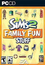 The Sims 2 Family Fun Stuff (PC Games, 2006) Game, Case, Code 