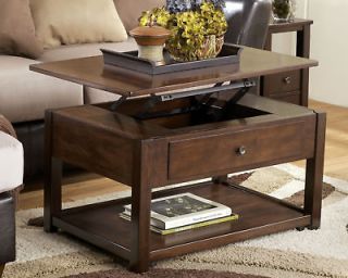   RECTANGULAR LIFT TOP WOOD COCKTAIL COFFEE TABLE LIVING ROOM FURNITURE