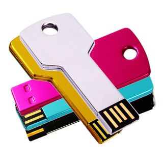 USB 2.0 Metal Key Flash Memory Drive Thumb Design 1GB 2GB 4GB 8GB 16GB