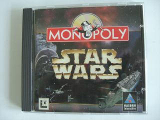 VINTAGE HASBRO MONOPOLY STAR WARS EDITION PC GAME   CD ROM   1997