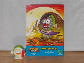 Moose THE TRASH PACK Series 3 ROTTEN ROLL #358 Figure & Trading Card 