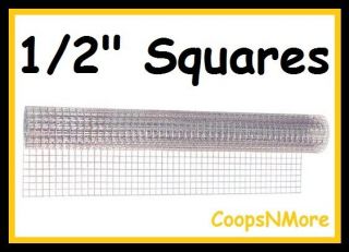 25 FOOT LONG ROLLx2 FEET HIGH 1/2 SQUARED CHICKEN WIRE HARDWARE 