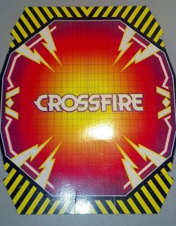 Vintage Crossfire Game Topper Part Board Cardboard Insert