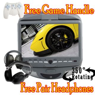   Inch LCD Car Stereo Overhead Flip Down DVD Player Radio Games  Gray