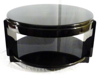   Art Deco Table Gueridon Side Occasional 2 Tier Lacquered French 1930s