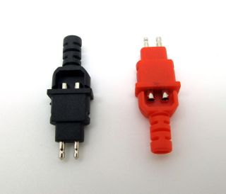 One Pair Rhodium plated Plugs for DIY Sennheiser Headphone Cables