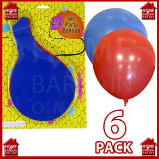 GIANT PARTY BALLOONS 4FT LATEX BLUE RED FOR WEDDING BIRTHDAY HELIUM 